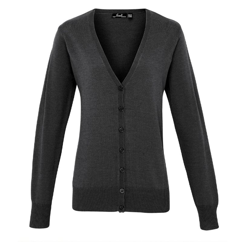 charcoal premier ladies corporate cardigan