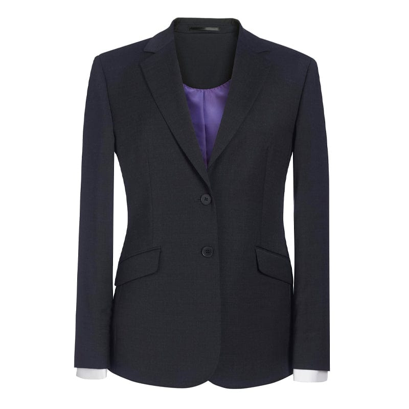 charcoal two button womens blazer 2250