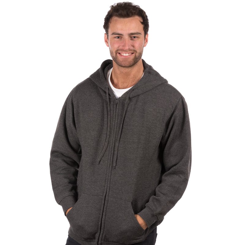 charcoal uc505 classic zip hoodie