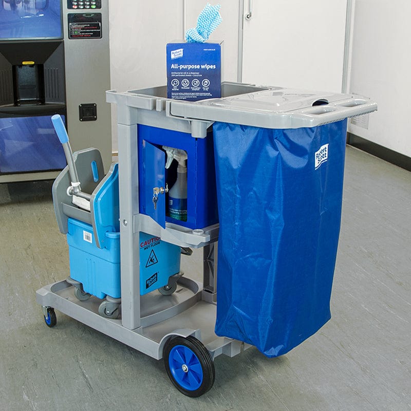 cleaning trolley for hotels hospitals