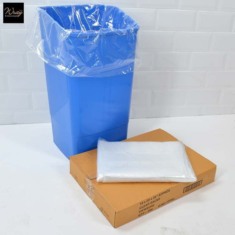 clear refuse sacks 38 inch x200