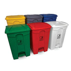 colour coded 45l pedal bin