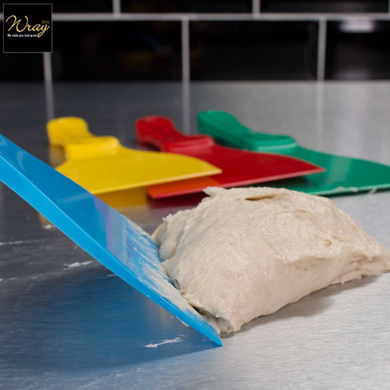 colour coded dough scraper
