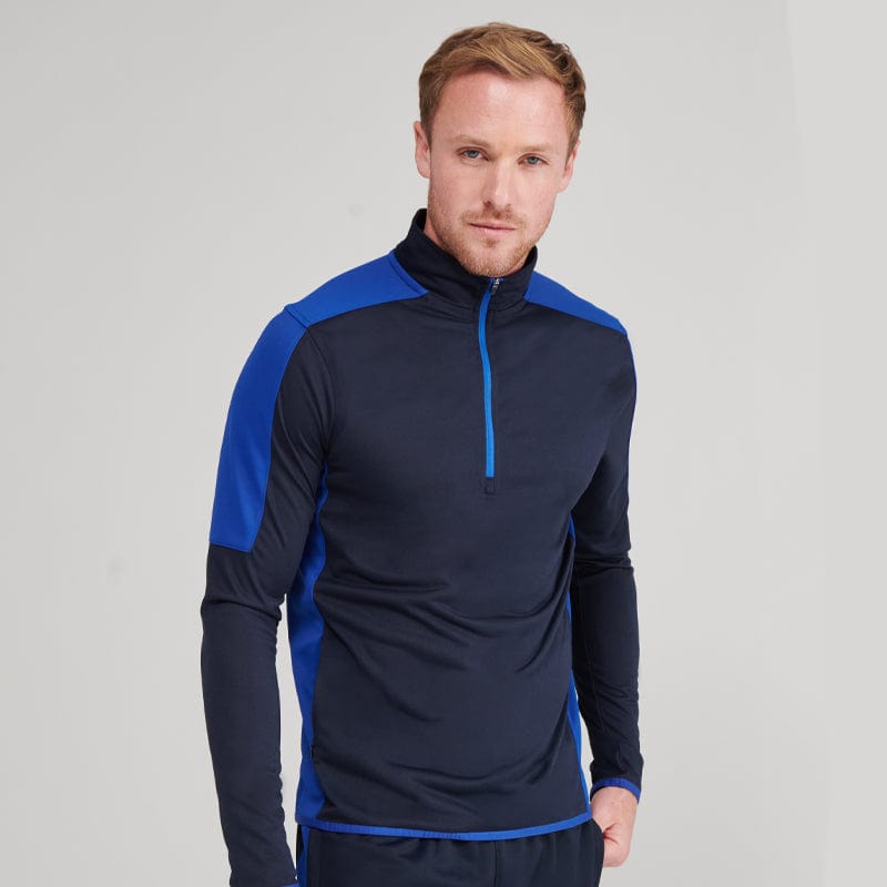 contrasting panelling mid layer top