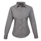dark grey ladies fitted shirt