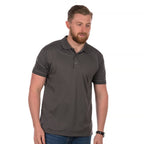 dark grey mens premier polo shirt