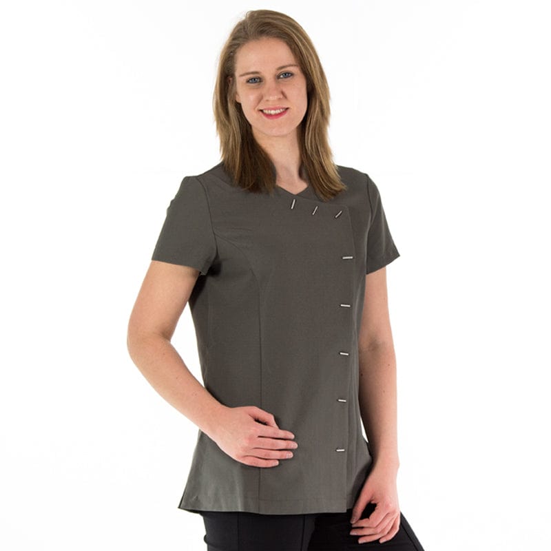 dark grey side vented orchird beaty tunic