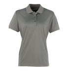 dark grey womens cool checker polo