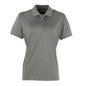 dark grey womens cool checker polo
