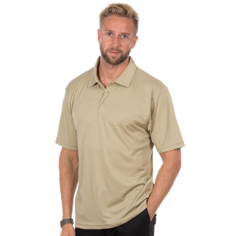 desert sand workout breathable polo