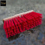 durable red pvc yard brush