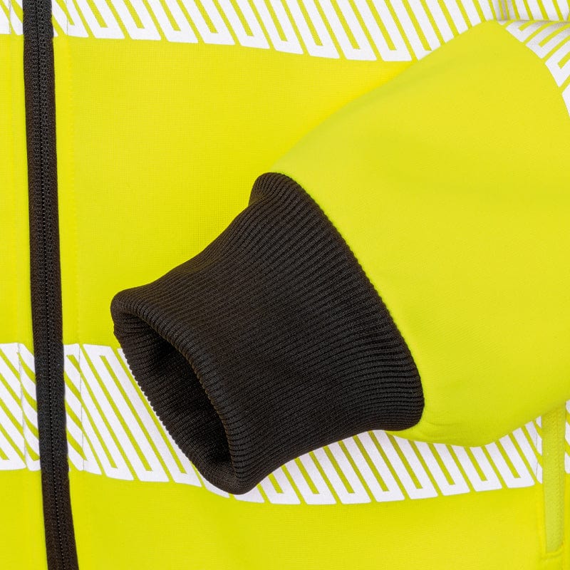 elasticated cuffs hi vis hoodie