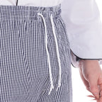 elasticated waist drawcord chefs trousers