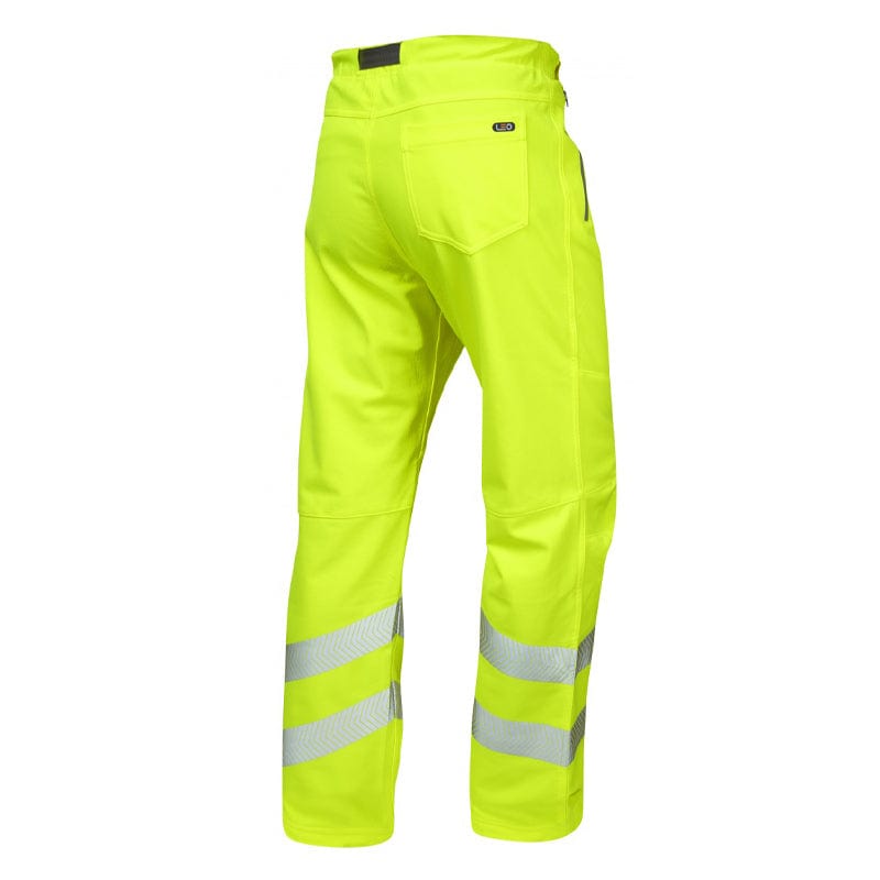 elasticated waistband hi vis trouser