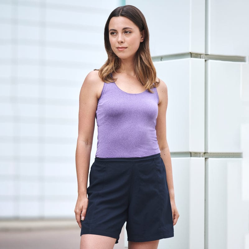elasticated waistband womens sport shorts