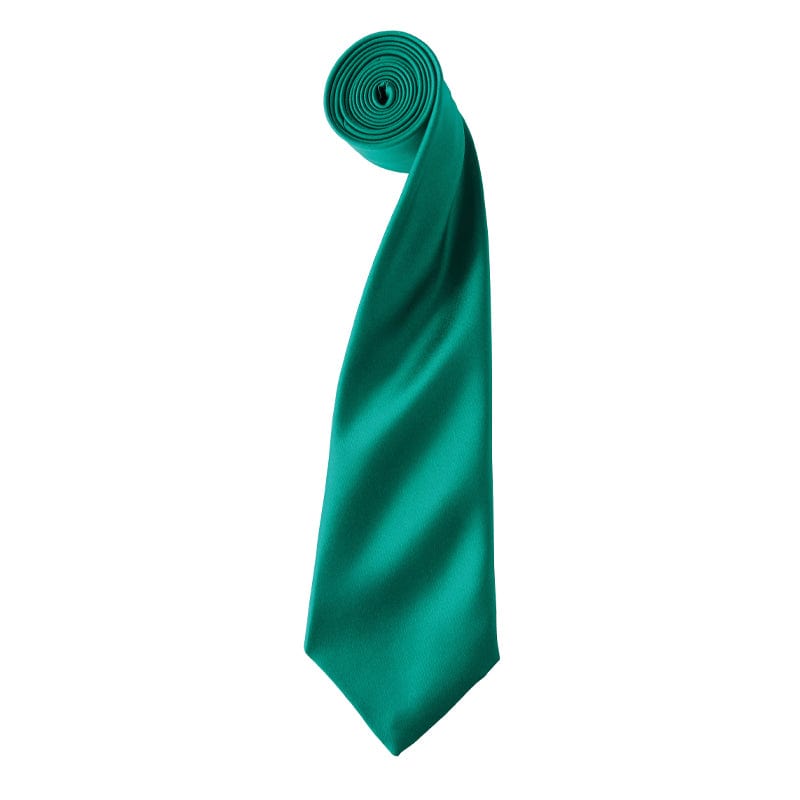 emerald satin tie pr750