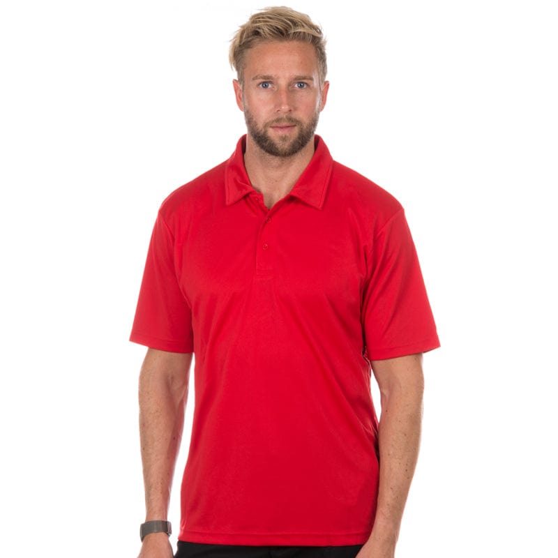 fire red mens sports polo jc040