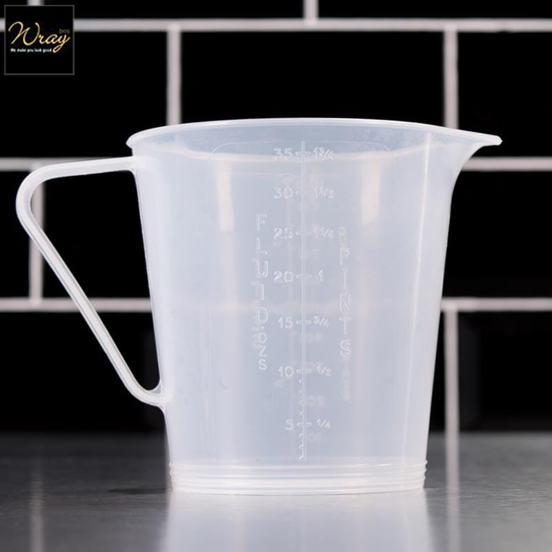 fluid ounces plastic jub measure