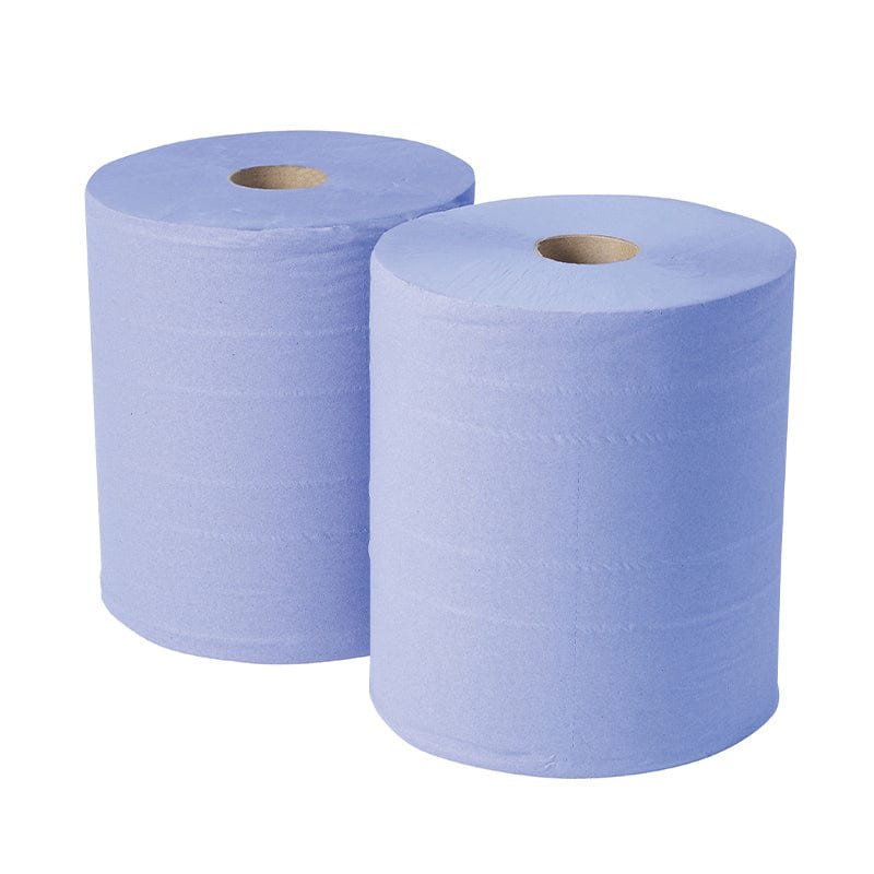 forecourt wiper rolls blue x 2