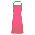 fuchsia colous bib apron