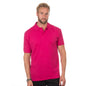 fuchsia pique polo shirt j569m
