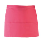 fuchsia short style bar apron