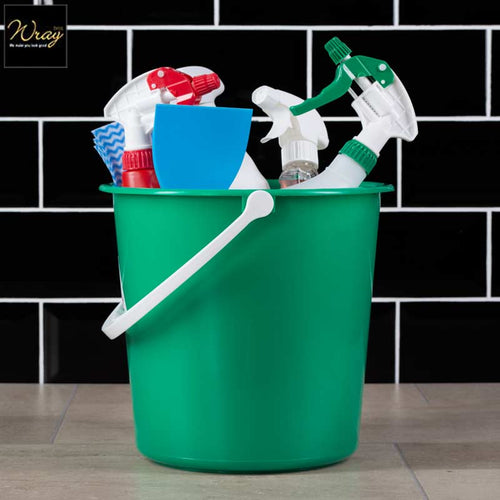 green 7.5 litre round bucket