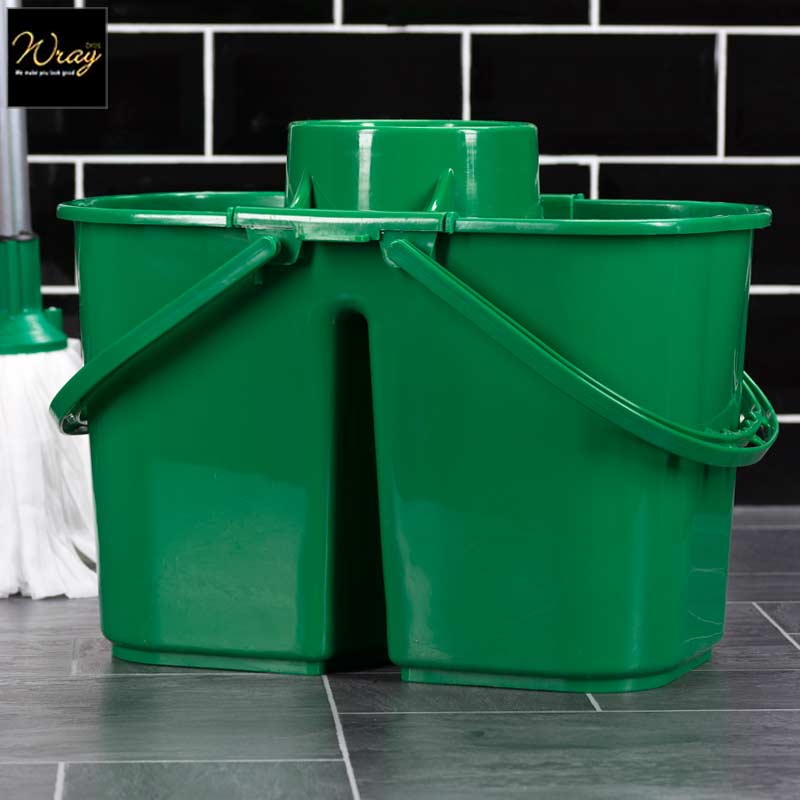 green colour coded due mop bucket