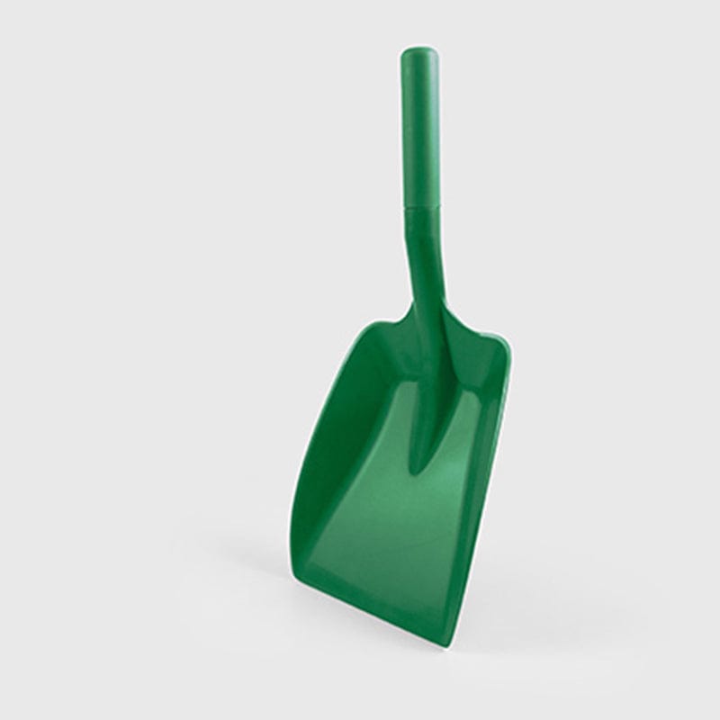 green colour coded hand shovel