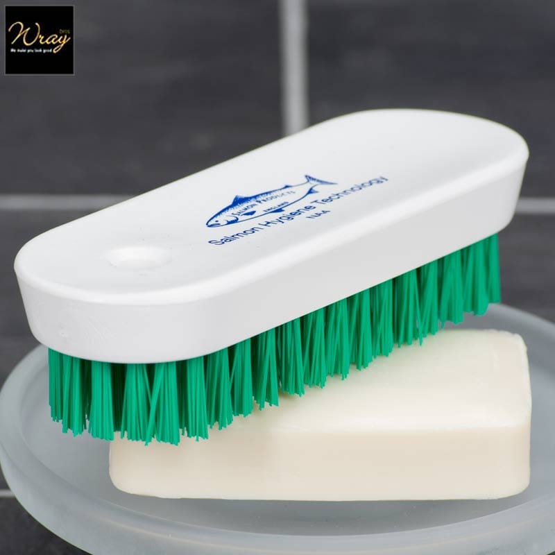 green colour coded nail brush