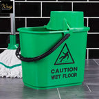 green high wringer mop bucket