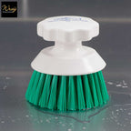 green kitchen cleaning round brush
