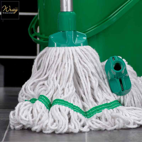 green ktichen food mop head