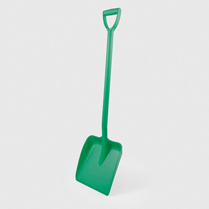green large blade hand shovel