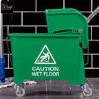 green professional mop bucket