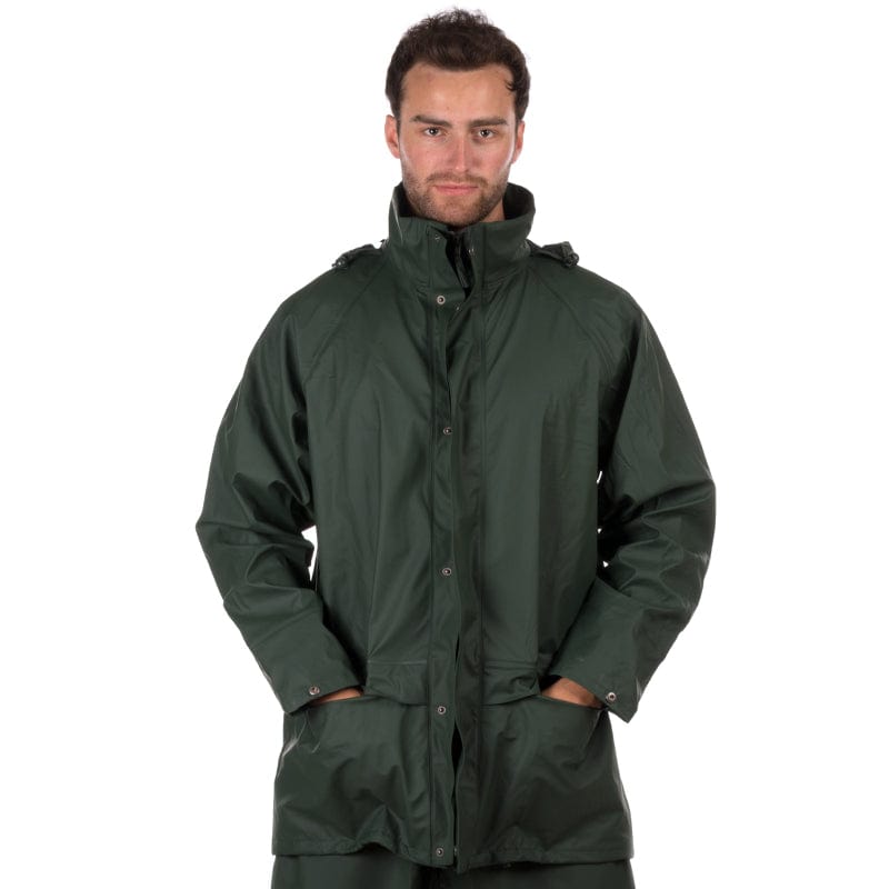 green s450 portwest rain jacket