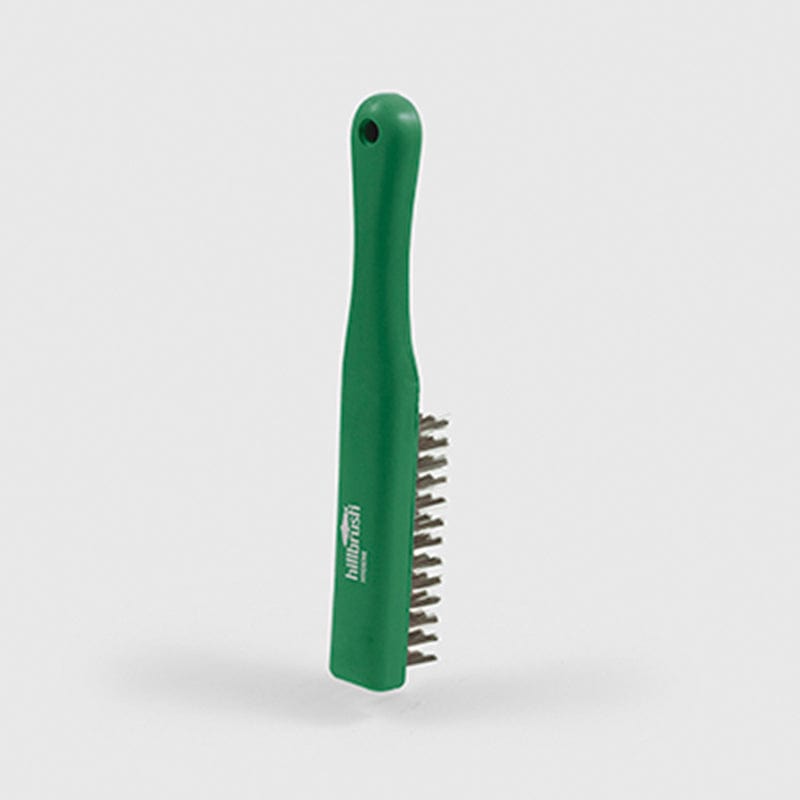 green steel wire brush