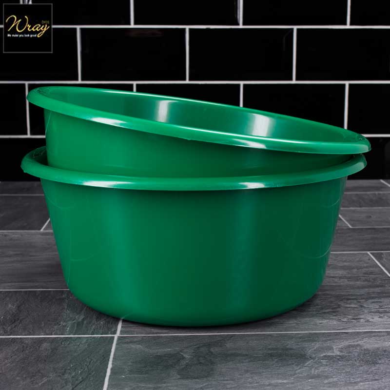 green washing up bowls