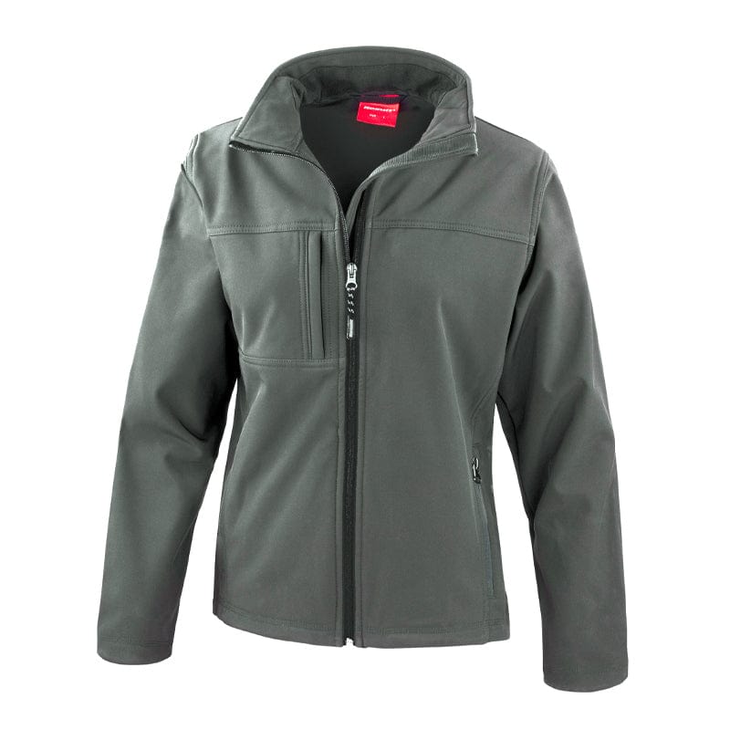 grey breathable softshell jacket