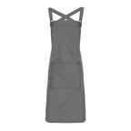 grey denim dungaree style apron