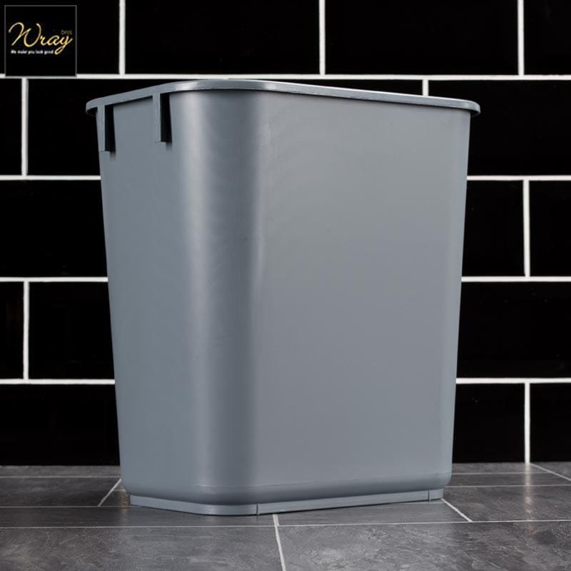 grey easy clean office bin