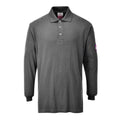 grey industrial workwear anti static poloshirt