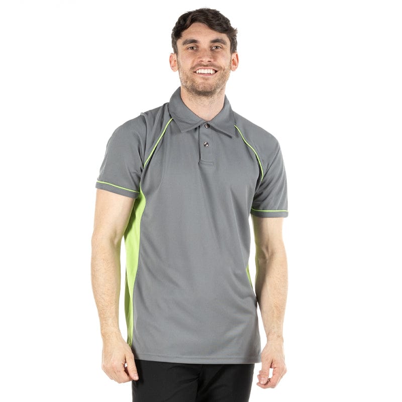 grey lime sweat absorption polo