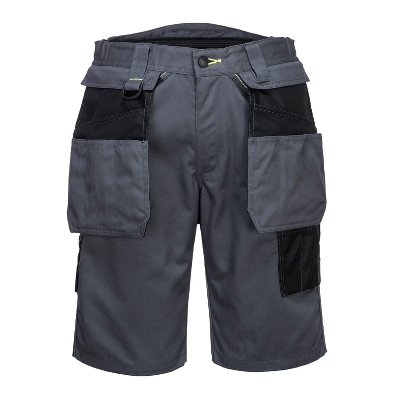 grey pw3 portwest work shorts