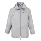 grey wet weather zip jacket