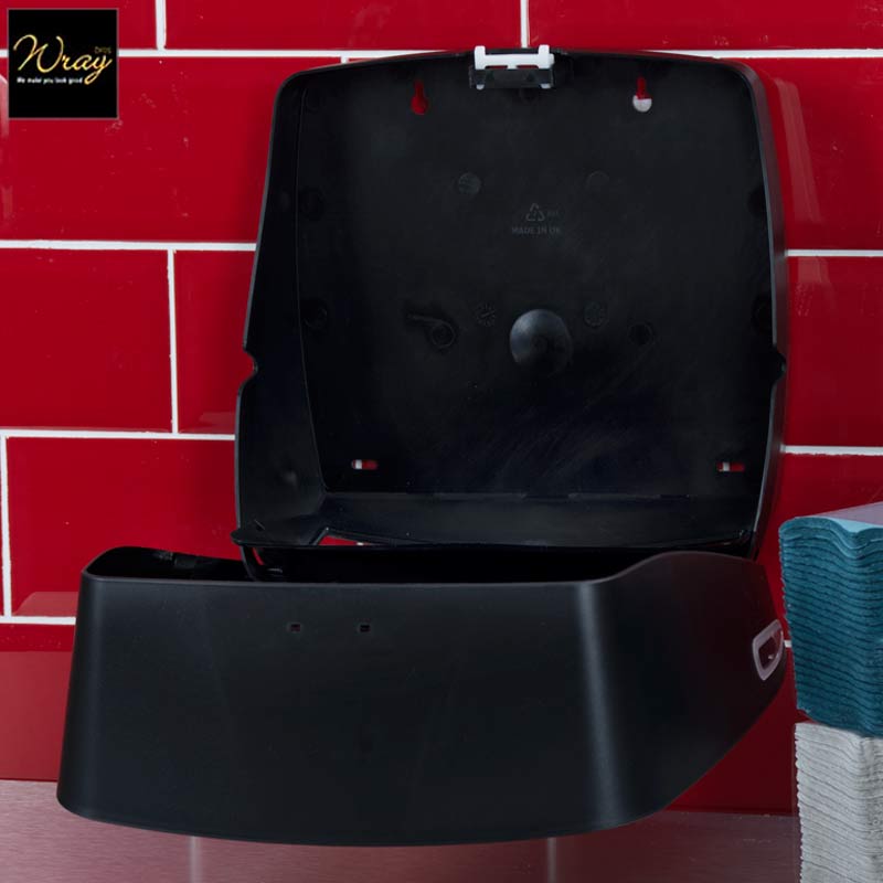 hand towel dispenser with stock level checker