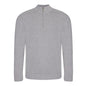 heather grey awdis 1 quatre zip sweatshirt