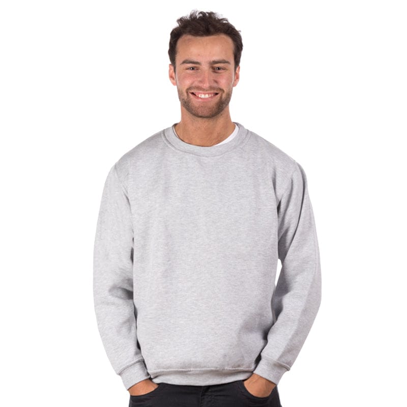 heather grey brushed effect sweatshirt