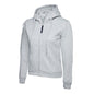 heather grey classic ladies hoodie