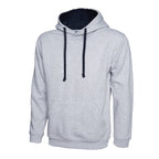 heather grey navy uneek uc507 hoodie